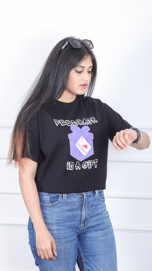 We Got You Covered (Literally) with this "Feedback is A Gift" Tee